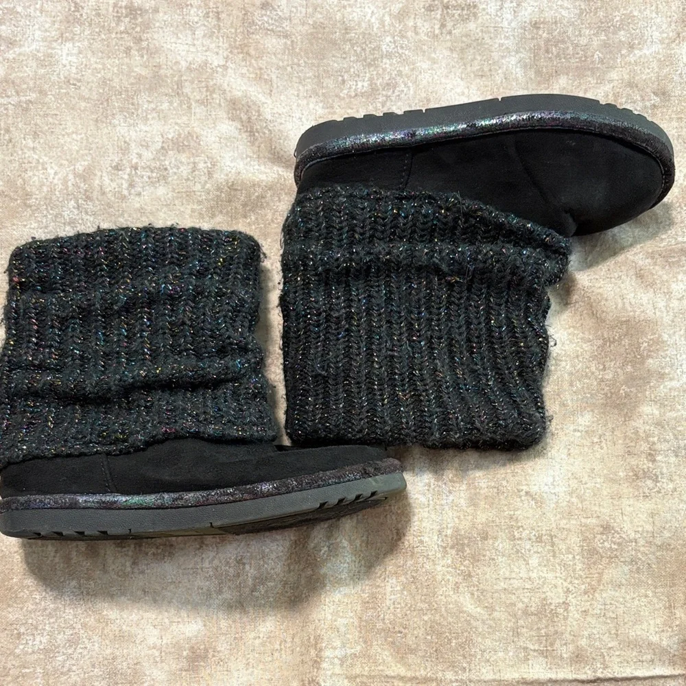 Kohl's Kids Black Sparkle Boots